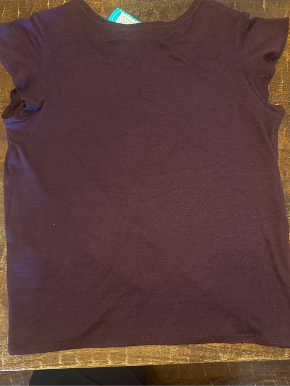 Market & Spruce Plum Short Sleeve Crew Tee - Picture 5 of 6